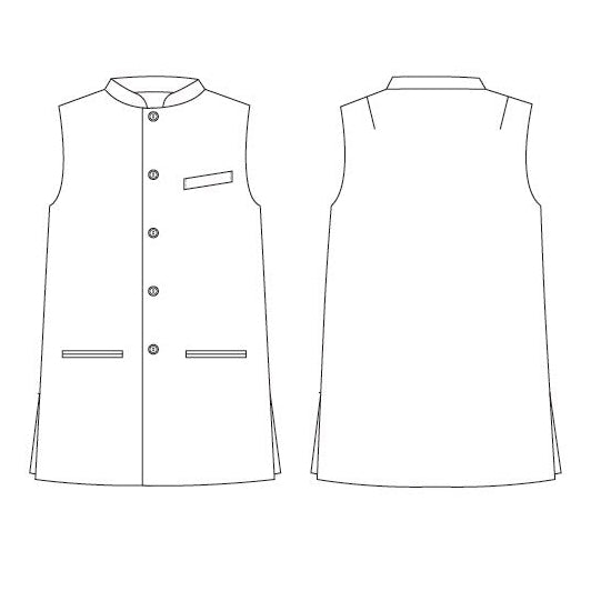 Classic Cut Waistcoat in Khaki Moleskin