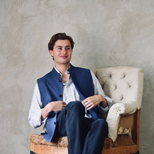 Classic Cut French Blue Merino Flannel