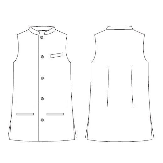 Tailored Cut Waistcoat in Fox Brothers Brown and Green Gunclub Check Tweed