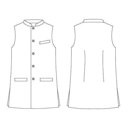 Tailored Cut Waistcoat in Emerald Green Silk Matka