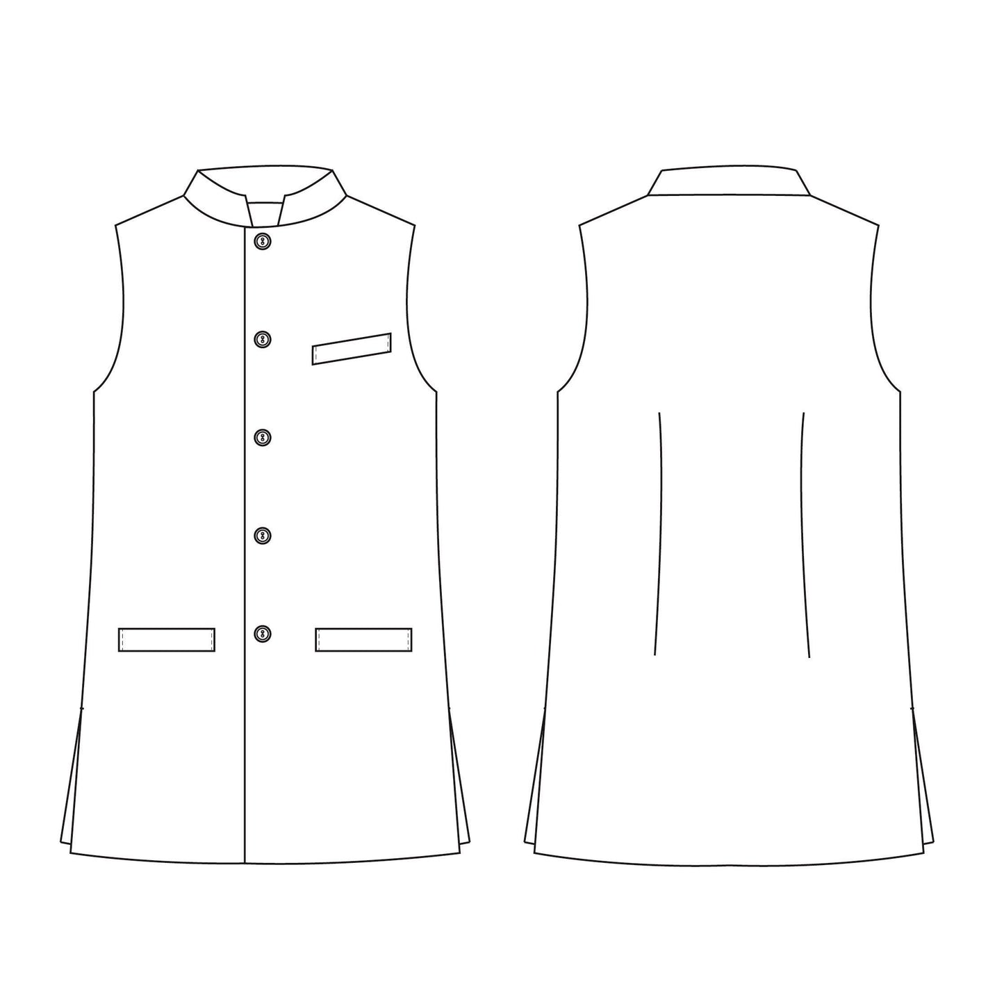 Tailored Cut Waistcoat in Sea Green Lighter Weight Linen