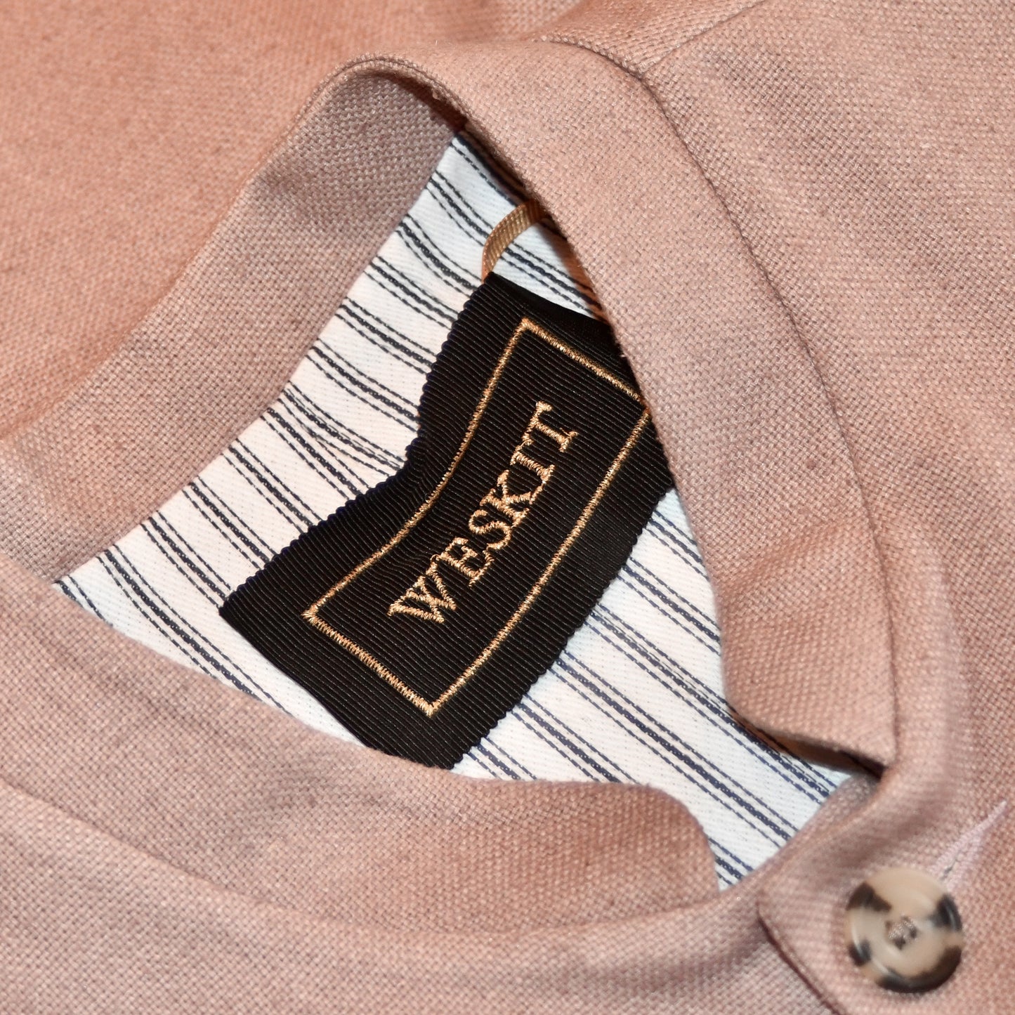 40" Tailored Waistcoat in Antique Rose Silk Matka