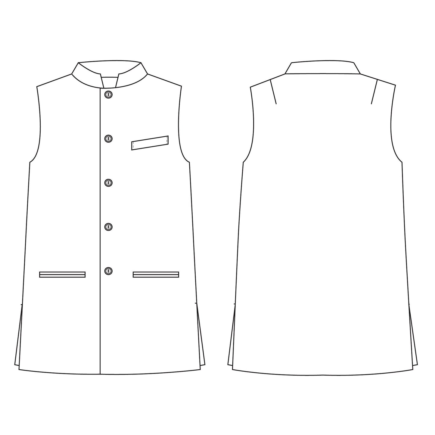 Classic Cut Waistcoat in Small Blue Lovat Check