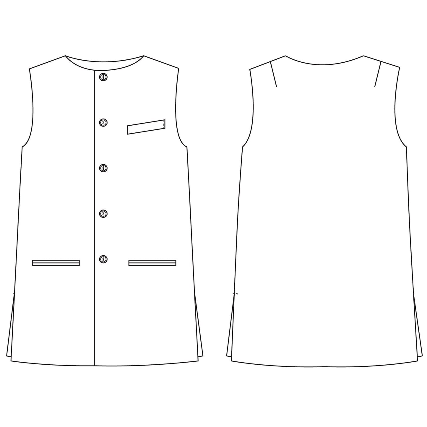 54" Classic Cut Waistcoat in Khaki Silk Matka