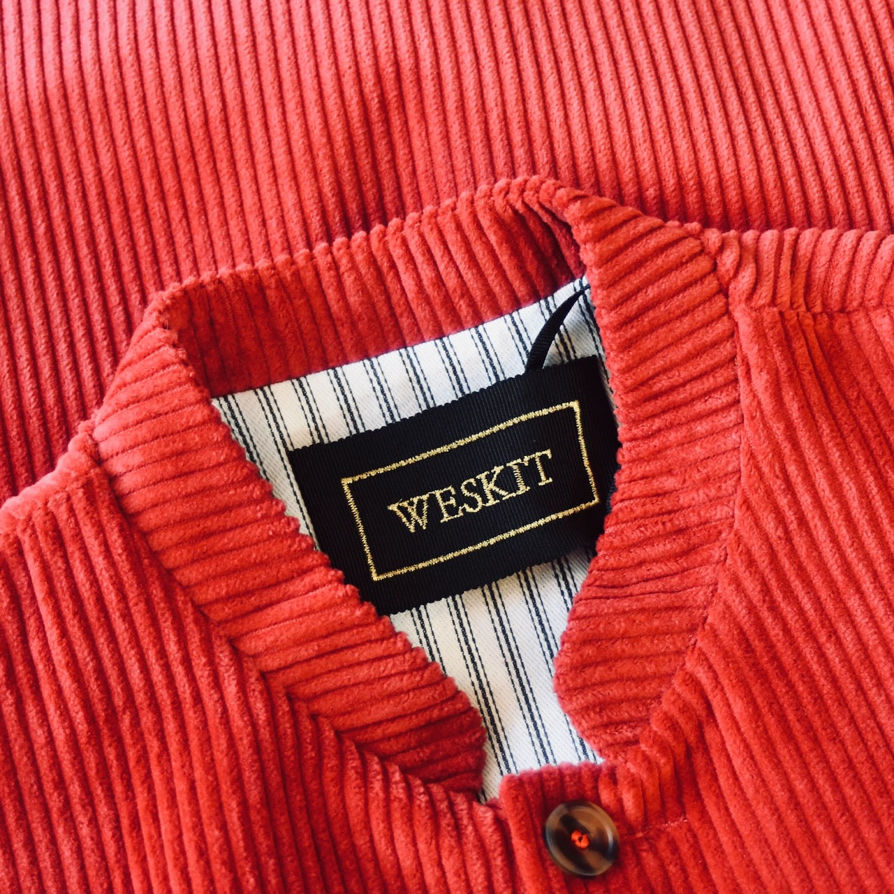 54" Classic Cut Waistcoat in Claret Corduroy