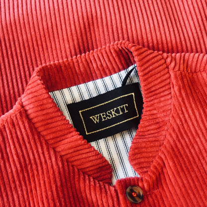 54" Classic Cut Waistcoat in Claret Corduroy