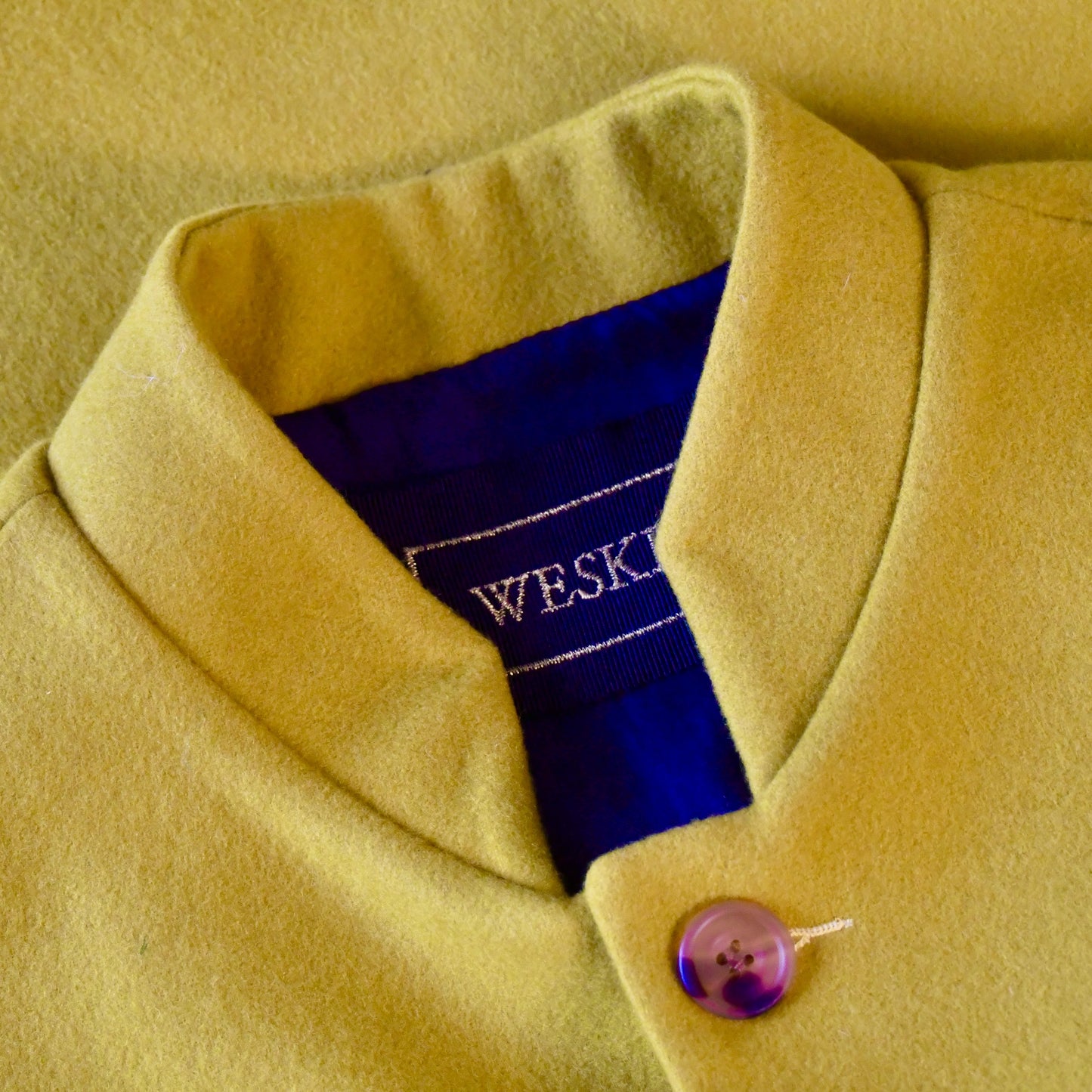 38" Classic Cut Waistcoat in Princess of Wales Gold Merino