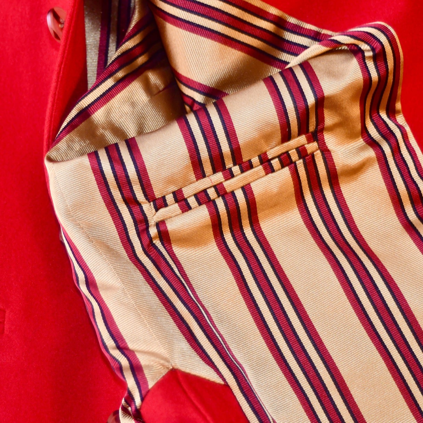 38" Classic Waistcoat in Scarlet Merino Melton