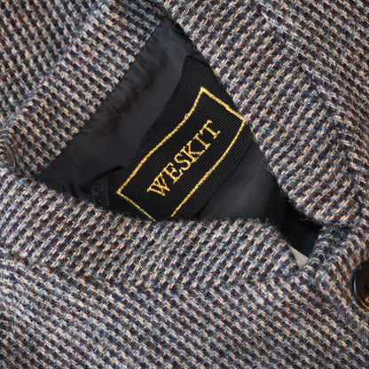 40" Classic Cut Waistcoat in Small Blue Lovat Check