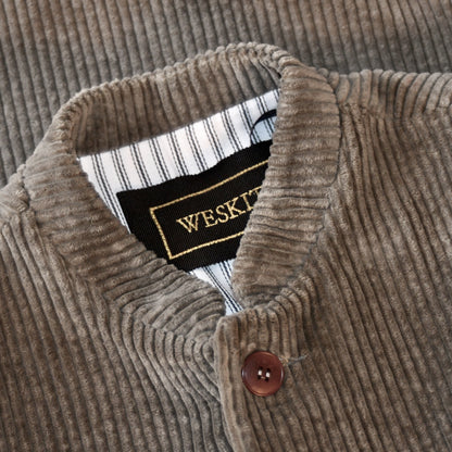 36" Classic Cut Waistcoat in Khaki Corduroy