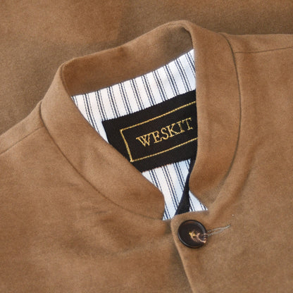 40" Tailored Cut Waistcoat in Khaki Moleskin