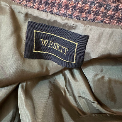 40" Tailored Cut Waistcoat in Copper Check Lovat Tweed