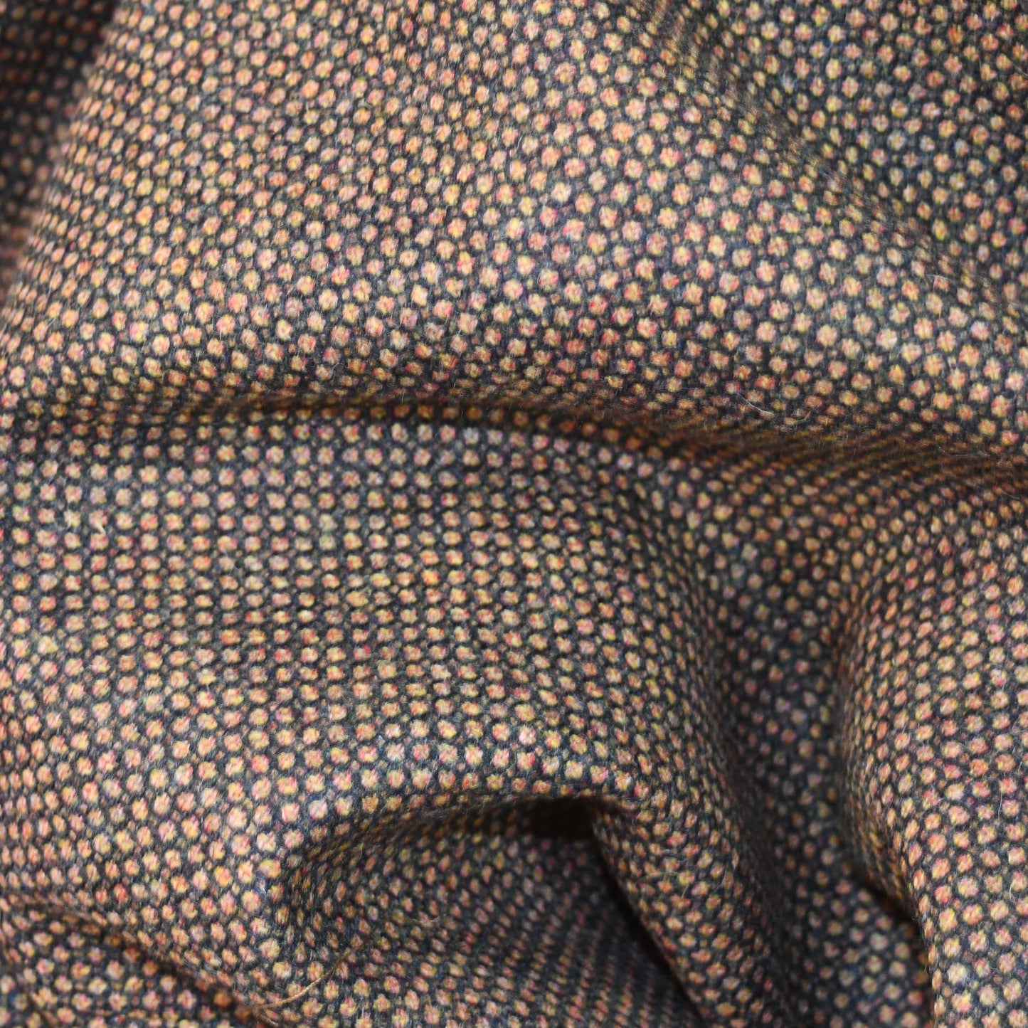 Tailored Cut Waistcoat in Orange Green Tiger Eye Tweed