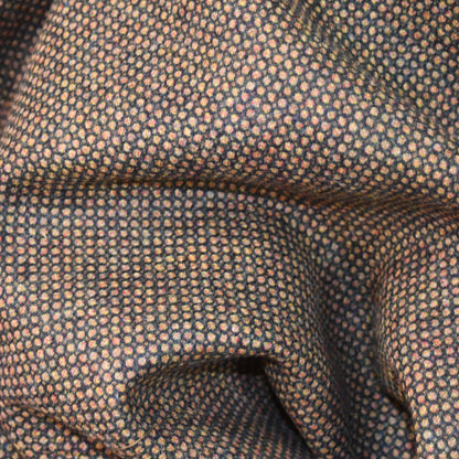 Tailored Cut Waistcoat in Orange Green Tiger Eye Tweed