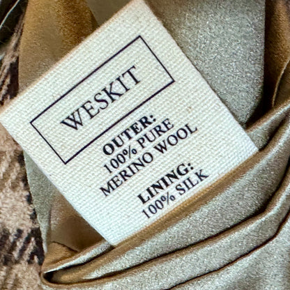 Classic Cut Waistcoat in Fox Brothers Brown Gunclub Check Flannel