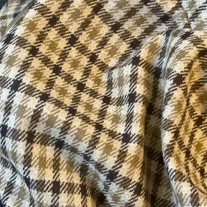 Classic Cut Waistcoat in Fox Brothers Brown Gunclub Check Flannel