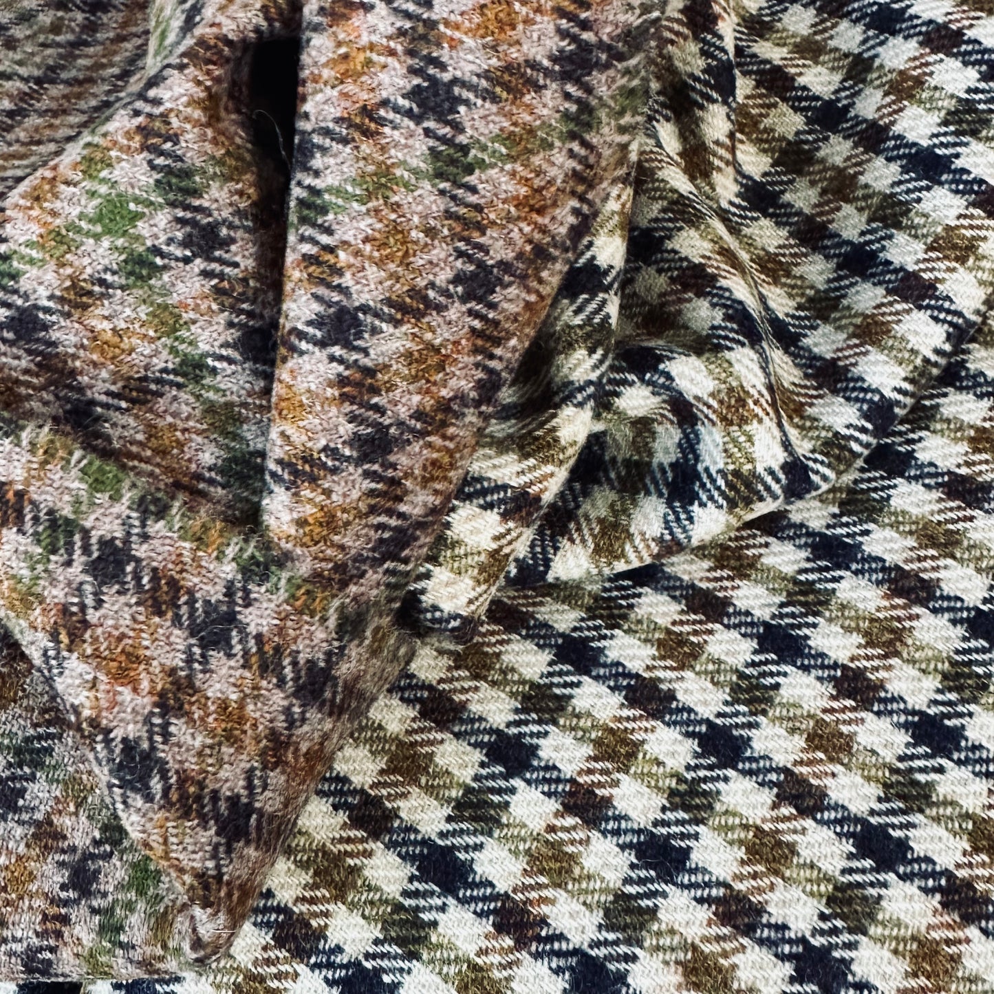 Classic Cut Waistcoat in Fox Brothers Brown and Green Gunclub Check Tweed