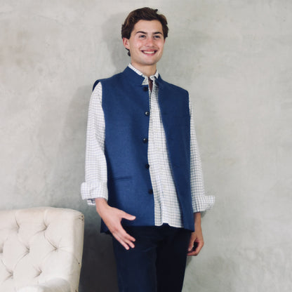 Classic Cut French Blue Merino Flannel