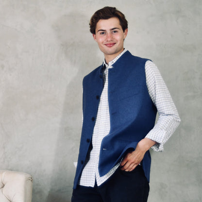 Classic Cut French Blue Merino Flannel