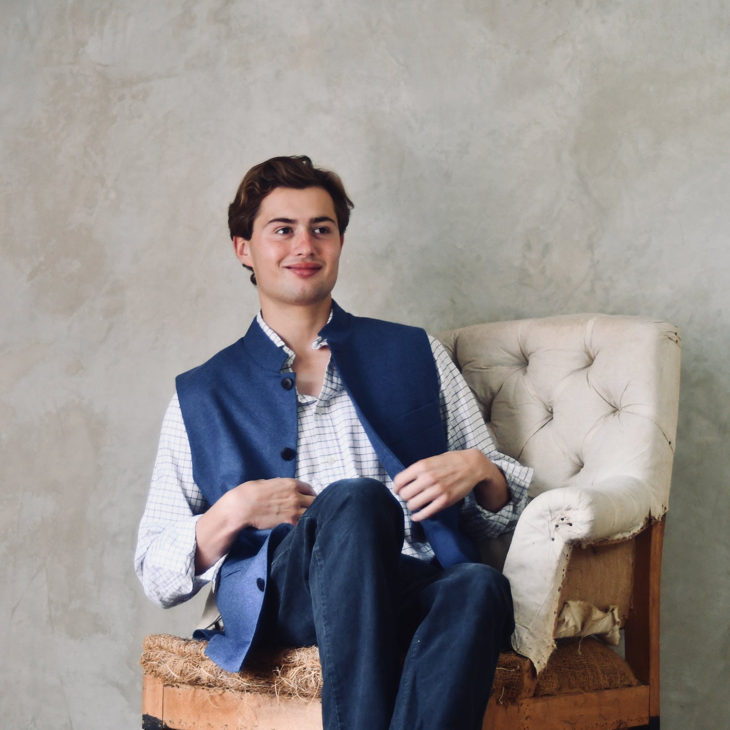 Classic Cut French Blue Merino Flannel