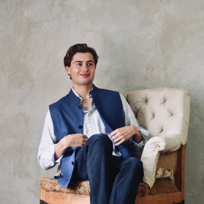 Classic Cut French Blue Merino Flannel