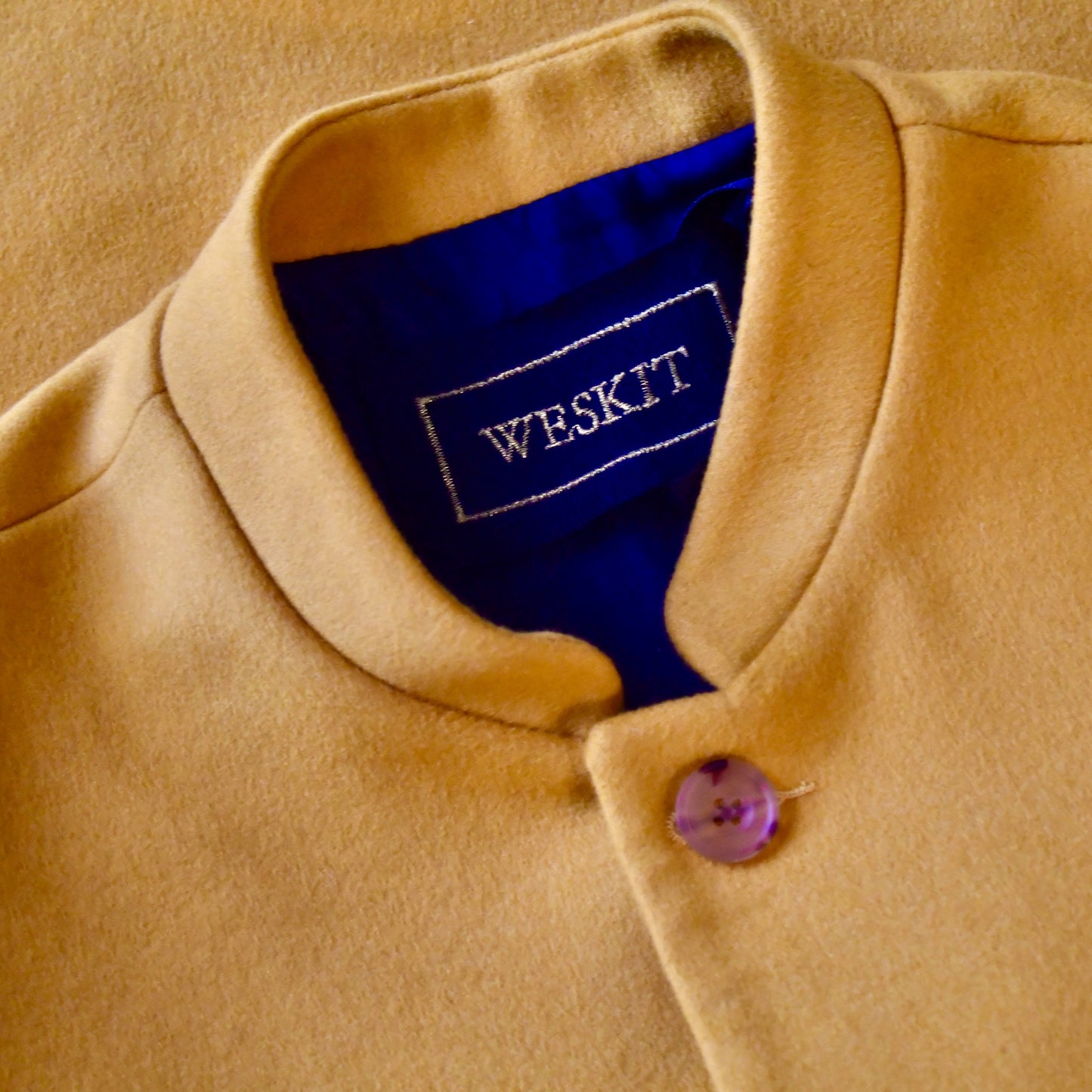 Classic Cut Gold Merino Wool Doeskin Waistcoat