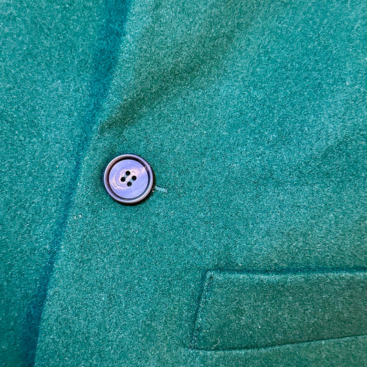 Classic Cut Waistcoat in Forest Green Merino Melton