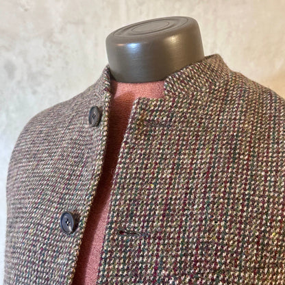 38" Classic Cut Waistcoat in Multicoloured Harris Tweed