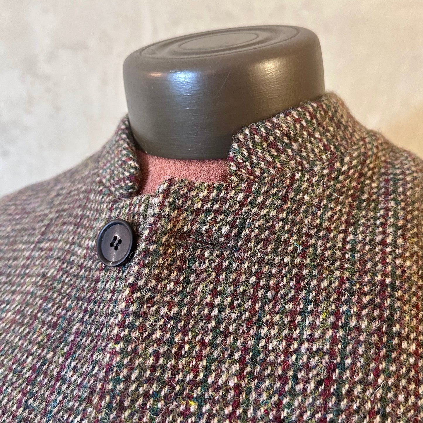 38" Classic Cut Waistcoat in Multicoloured Harris Tweed