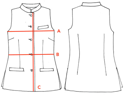 Ladies Classic Cut Waistcoat in Camel Check Lovat Tweed