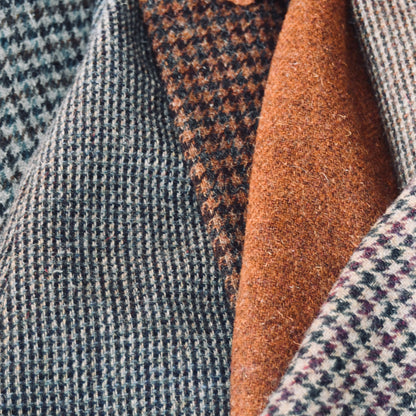 Classic Cut Waistcoat in Plain Russet Lovat Tweed