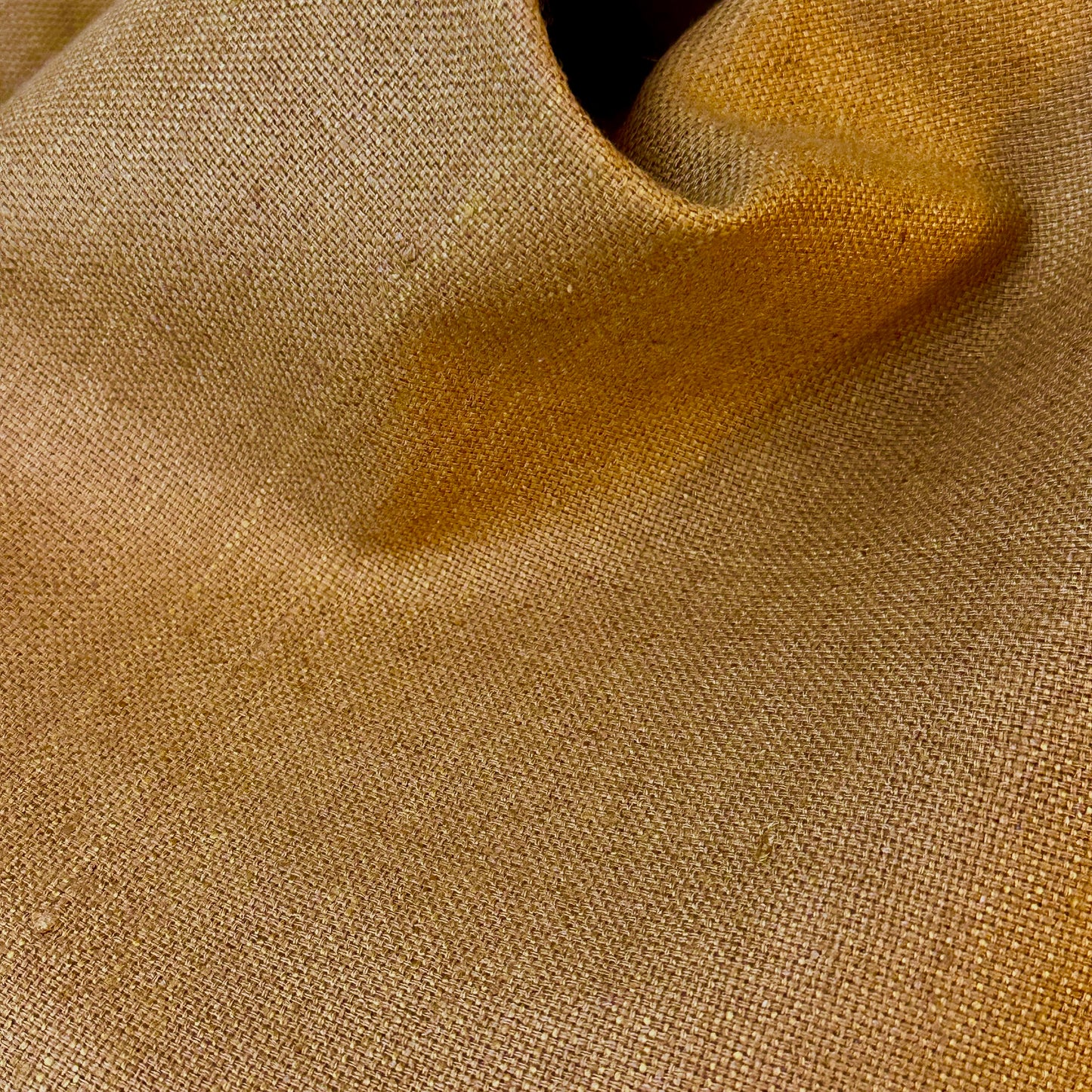 Tailored Cut Waistcoat in Darker Straw Silk Matka