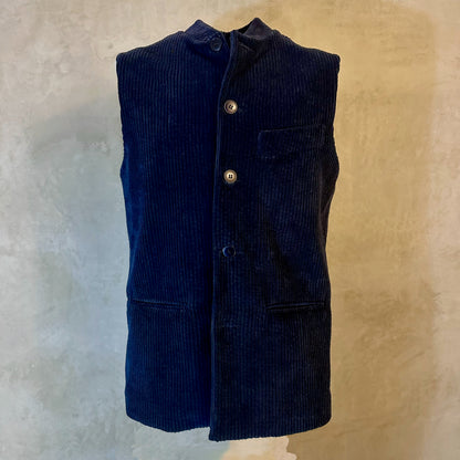 36" Classic Cut Waistcoat in Navy Corduroy