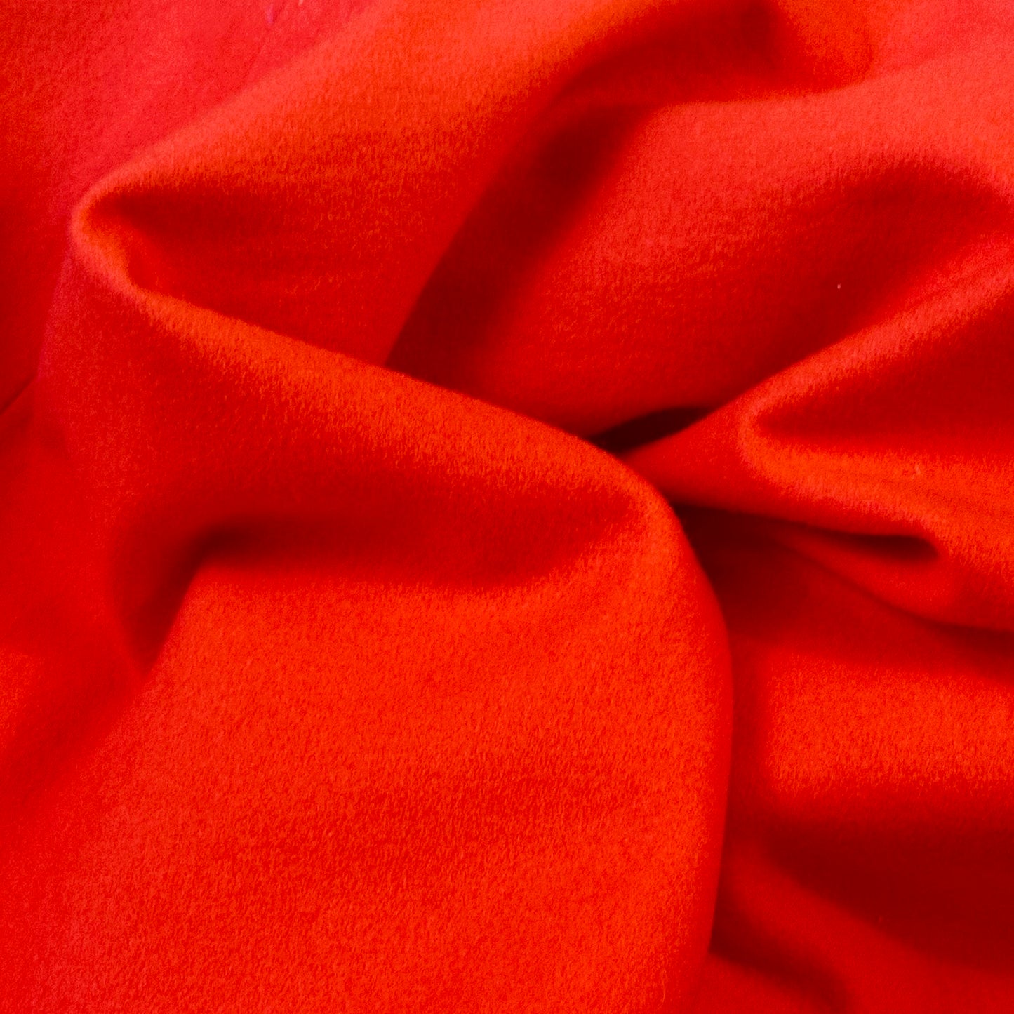 44" Classic Waistcoat in Orange Merino Melton