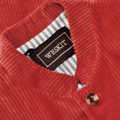 42" Tailored Waistcoat in Claret Corduroy