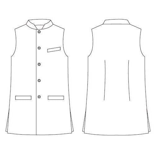 Tailored Cut Waistcoat in Blue-Grey Lovat Check Tweed