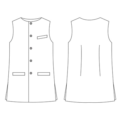 36" Tailored Cut Waistcoat in Light Brown Corduroy