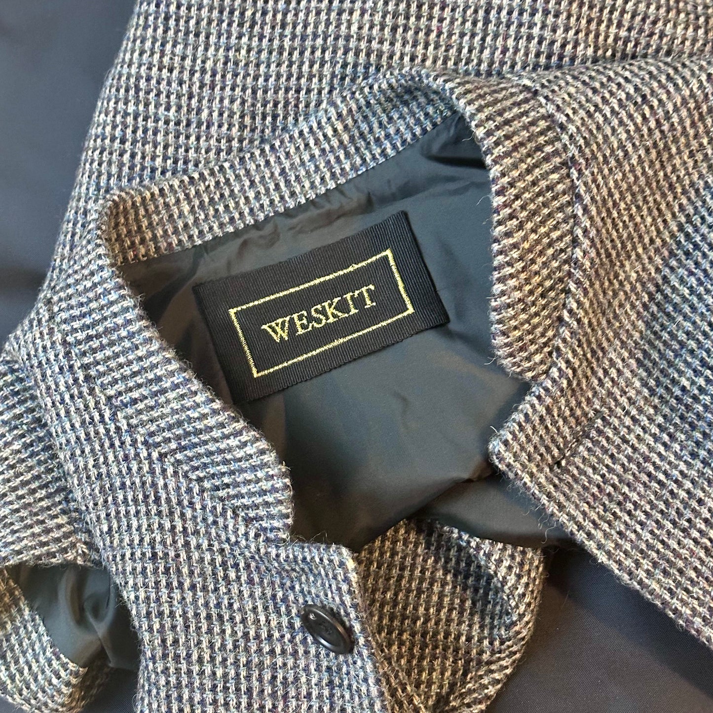 40" Classic Cut Waistcoat in Small Blue Lovat Check